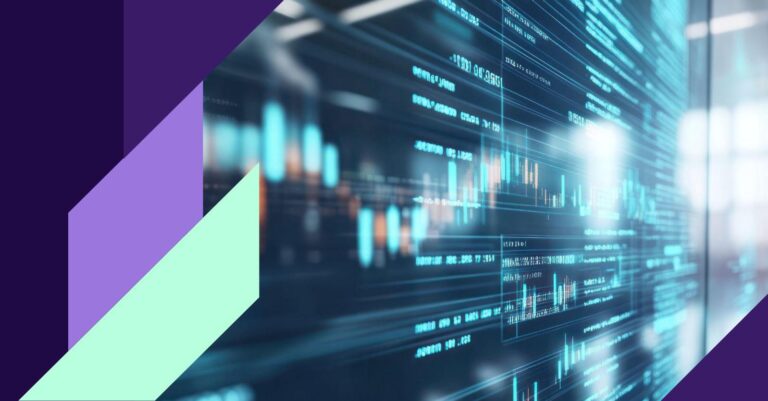 Abstract data streams representing data sourcing in pharmaceutical research and AI drug discovery