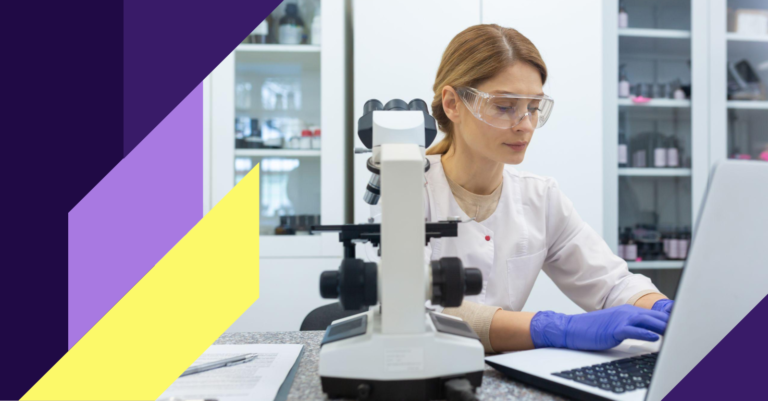 scientist working on the target identification case study